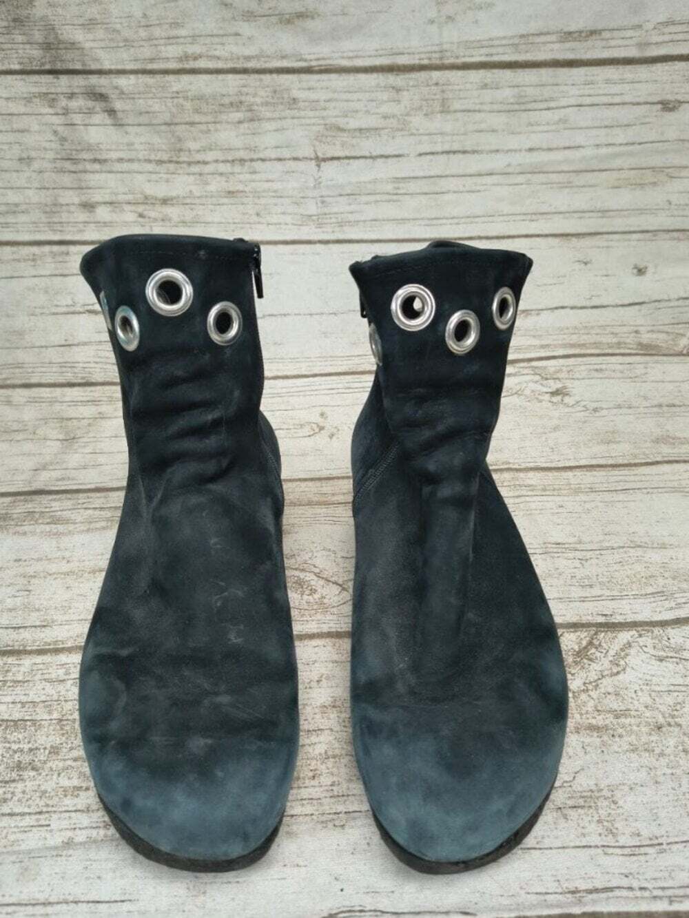 Arche Black Nubuck Leather Ankle Boots Size 37